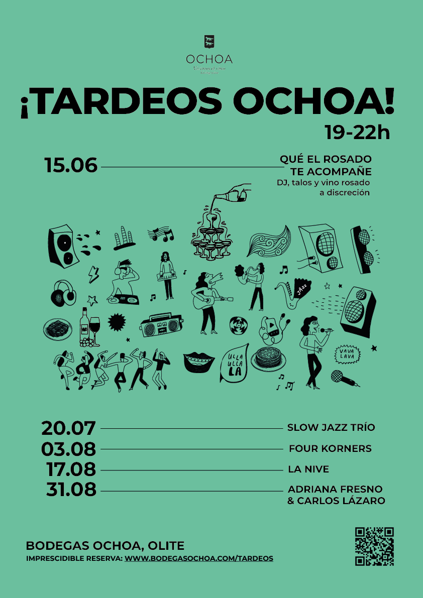 Cartel tardeos en Bodegas Ochoa